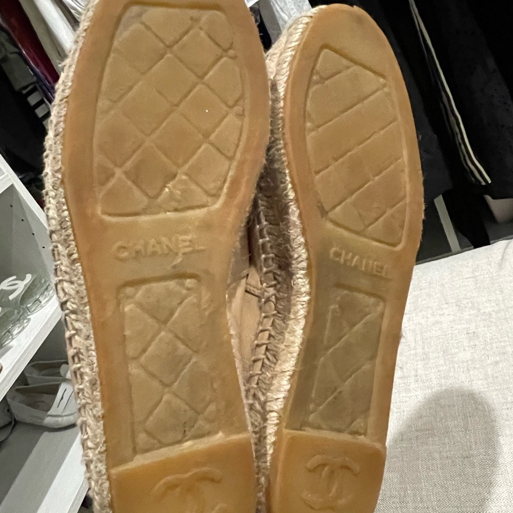 Chanel leather espadrilles used, size 38 - Picture 2 of 4